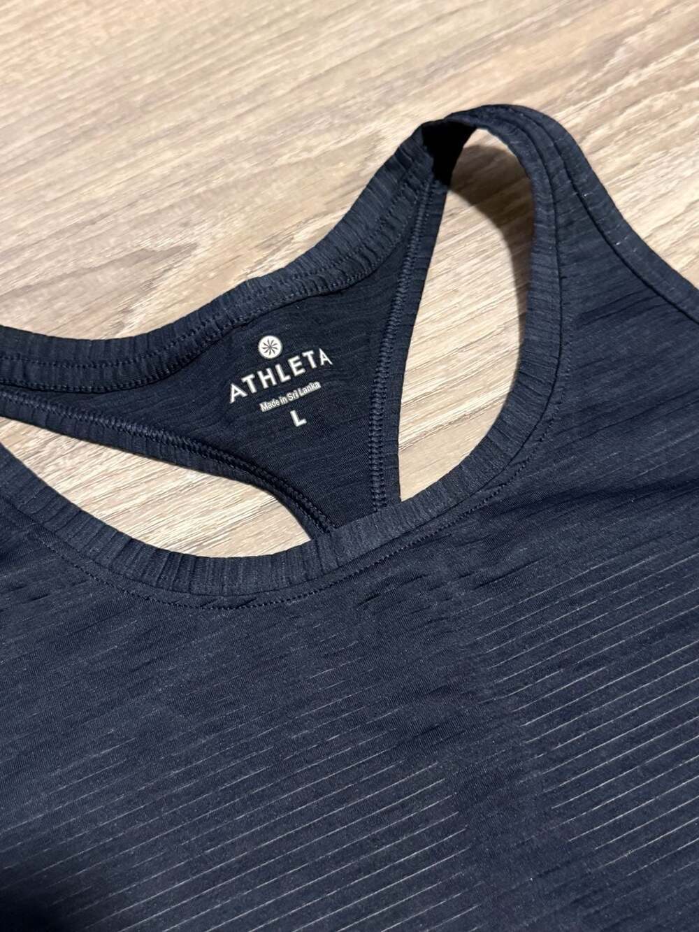Athleta Racerback Tank Top Navy Size Large - Picture 2 of 4
